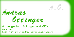 andras ottinger business card